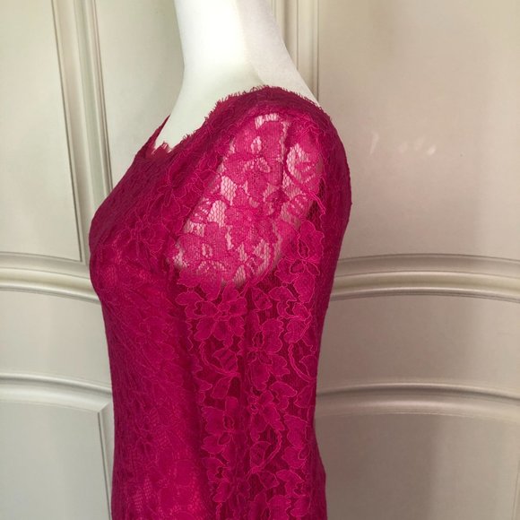 Diane Von Furstenberg Zarita Lace Sheath Dress - Picture 6 of 11